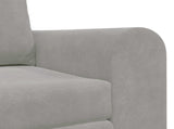 Folding Sofa Bed Light Grey 148 x 71 x 83 cm Velvet 42030509