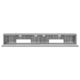 Studio Desk Grey Sonoma 152 x 36 x 19.5 cm Engineered Wood 8006697
