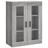 Wall Mounted Cabinet Grey Sonoma 69.5x34x90 cm 828490