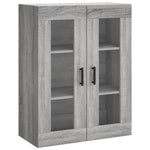 Highboard Grey Sonoma 69.5x34x180 cm Engineered Wood 3198223