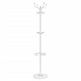 Coat Stand with Umbrella Holder White 180 cm Powder-coated Iron 377102