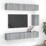 7 Piece TV Cabinet Set Grey Sonoma Engineered Wood 3120312