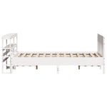 Bed Frame without Mattress White 140x190 cm Solid Wood Pine 3306277