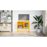 TV Cabinet Mustard Yellow 68x39x60.5 cm Steel 853389