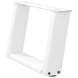 Coffee Table Legs U-Shaped 2 pcs White 50x cm Steel 4012745