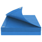 Tarpaulin with Eyelets Blue 6 x 12 m 90 gsm PE 42039491