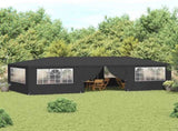 Professional Party Tent with Side Walls 4x9 m Anthracite 90 g/m 48539