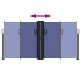 Retractable Side Awning Blue 120x600 cm 4004596