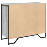 Sideboard Grey Sonoma 91x35.5x74.5 cm Engineered Wood 848552