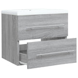Sink Cabinet with Built-in Basin Grey Sonoma Engineered Wood 3120180