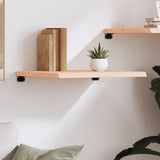 Wall Shelf 60x50x cm Untreated Solid Wood Oak 363531