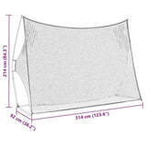 Golf Training Aid Black 314 x 92 x 214 cm Polyester 42012855