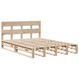 Bed Frame without Mattress 140x190 cm Solid Wood Pine 3302315