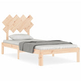 Bed Frame without Mattress Single Solid Wood Pine 3193691