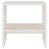 Bedside Cabinets 2 pcs White 40x30.5x40 cm Solid Pinewood 808056