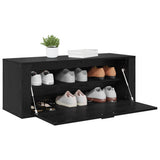 Shoe Cabinet Black oak 100 x 35 x 38 cm Engineered wood 881020