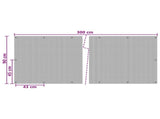 Balcony Screen with Eyelets Black 42032647