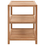 Bathroom Shelf Solid Walnut Wood 65x40x55 cm 247606