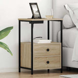 Bedside Cabinet Sonoma Oak 40 x 31 x 60 cm Engineered Wood 859442