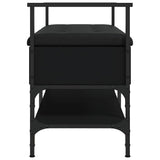 Shoe Bench Black 85.5x42x57.5 cm Engineered Wood 835229