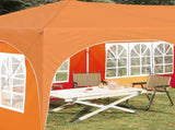 Pop-up Party Tent 575 x 288 x 245 cm Orange Oxford Fabric 42019899