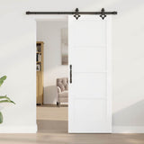 Sliding Door ORKDAL White 73.5 x 198.5 cm Solid Pine Wood 3333607