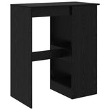 Bar Table Black Oak 90 x 47.5 x 103.5 cm Engineered Wood 8003917
