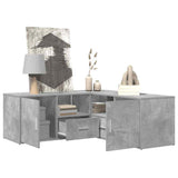 Corner Cabinet Concrete Grey 200x40x45 cm Engineered Wood 3307831
