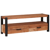 TV Cabinet with Drawer Brown 110 x 30 x 40 cm Solid acacia wood 4104010