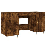 Desk Smoked Oak 140x50x75 cm Engineered Wood 829529