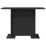 Dining Table Black 110 x 60 x 75 cm Engineered Wood 863161