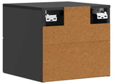 Wall-Mounted Bedside Cabinet Black 34.5 x 33 x 40 cm 899147