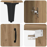 Highboard Artisan Oak 69.5 x 34 x 180 cm Engineered Wood 3416019