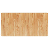 Bathroom Countertop Light Brown 100x50x2.5cm Treated Solid Wood 343039