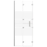 Folding Shower Enclosure ESG 120x140 cm White 150739