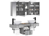 Bathroom Cabinet Set 4 pcs Grey Sonoma Engineered Wood 3406260