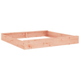 Sandbox with Seats Square Solid Wood Douglas 825042