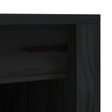 Outdoor Kitchen Cabinet MEPPEL Black 55x55x92 cm Solid Wood Pine 832343
