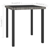 ZNTS 5 Piece Outdoor Dining Set Poly Rattan Grey 3100414