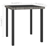 Outdoor Dining Set Grey and Black 3100414