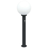 Bollard Lights with Sensor 3 pcs 80 cm Black IP44 4006116