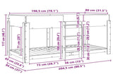 Bunk Bed for Kids Grey Sonoma 80 x 200 cm Engineered Wood 3410528
