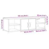Wall Cabinet Artisan Oak 101x30x29 cm Engineered Wood 856489