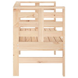 Garden Bench Natural Wood Solid pine wood Standard Durable 825135