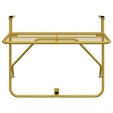 Balcony Table Gold 60x40 cm Steel 340917