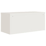 ZNTS File Cabinet White 90x40x145 cm Steel 3188312