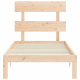 Bed Frame without Mattress 90x200 cm Solid Wood Pine 3193516