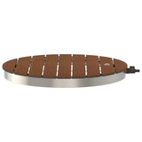 Garden Floor Shower WPC and Stainless Steel 201 Brown 42031216