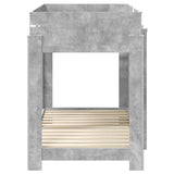 Bunk Bed for Kids Concrete Grey 80 x 160 cm Engineered Wood 3410550