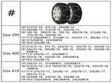 Car Tyre Snow Chains 2 pcs 16 mm SUV 4x4 Size 460 210611
